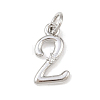 Brass Micro Pave Clear Cubic Zirconia Charms KK-P339-27P-02-1