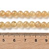 Natural Yellow Garnet Beads Strands G-Z129-C01-6mm-03-5