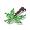 Glass Seed Beaded Pendants PALLOY-MZ01251-01-4