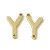 Rack Plating Brass Connector Charms KK-C007-38G-Y-2