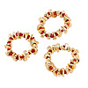 3Pcs Alloy & Resin & CCB Plastic Beaded Bracelets FS-WG422A1-01-1
