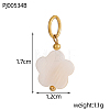 Natural Shell Pendants SHEL-OY009-82G-2