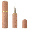 Sandalwood Leather Craft Sewing Needles Case Box TOOL-WH20013-07G-1