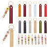 28Pcs PU Leather Keychain & Silicone Pendant Decorations HJEW-GA00096-1