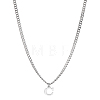 1Pc 304 Stainless Steel Letter Pendant Necklaces NJEW-LP0001-33C-P-1