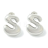 Rack Plating Brass Earrings EJEW-S222-01P-S-1