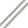 Tarnish Resistant Trendy Unisex 201 Stainless Steel Cable Chain Necklaces NJEW-L043-18P-2