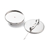 304 Stainless Steel Brooch Base Settings FIND-D035-04F-P-2