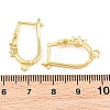 Brass Micro Pave Cubic Zirconia Hoop Earring Findings CU-CBAB5B4-08G-3