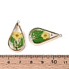 Epoxy Resin Pendants KK-Q082-02KCG-04-3