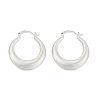 Brass Ring Hoop Earrings EJEW-Q391-10S-2