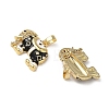 Brass Micro Pave Cubic Zirconia Pendants KK-F924-20C-G05-2