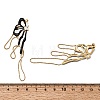 304 Stainless Steel Glass Stud Earrings for Women SA-K003-01G-3