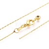 Brass Boston Link Chain Necklaces LS-NJEW-B119-01G-2