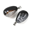 Natural Dyed & Heated Agate Tumbled Stone Pendants GG-K002-07F-2