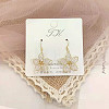 Alloy Rhinestone Stud Earrings FS-WGE0AD6-71-1