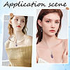 6Pcs 3 Styles 304 Stainless Steel Empty Macrame Pouch Star Moon Pendant Cable Chain Necklace Making NJEW-SC0001-87-5