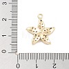 Brass Pave Clear Cubic Zirconia Pendants KK-Z061-09G-01-3