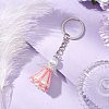 Glass Seed Bead with Acrylic Angel Keychain KEYC-MZ00026-4