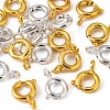 20Pcs 2 Colors Brass Spring Ring Clasps KK-YW0001-40-2