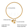 European Ocean Stainless Steel Pendant Necklaces with Pearl IA7525-3-1