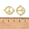 Brass Connector Charms KK-CBA9CBD-01G-3