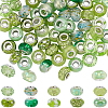 100Pcs 10 Styles Resin European Beads RPDL-SP0001-07-1