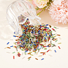 6000Pcs Glass Bugle Beads SEED-ME0001-28-5