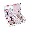 Red Lip Print PU Leather Jewelry Organizer Boxes CON-WH0110-332-1