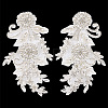 1Pair Flower Beading Cloth Embroidery Ornaments Accessories DIY-FG0010-47A-6