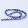 Natural Blue Spot Jasper Beads Strands X-G-Q462-10mm-06-2