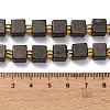 Natural Gold Pyrite/Golden Pyrite Beads Strands G-F833-N01-01-5