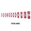 Full Cover Fake Toenails Solid Color Plastic Feet Nails Artificial Toe Nail Tips MRMJ-T078-246U-2