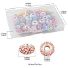 50Pcs 10 Colors Opaque Resin European Beads RESI-FS0002-19-4