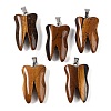 Natural Tiger Eye Pendants G-G115-01F-1