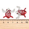 Rack Plating Alloy Enamel Pendants AL-CBA2B10-01P-05-3