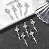 SHEGRACE Brass Clear Cubic Zirconia Pendants XGRQ3K023-540P-4