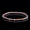 Natural & Dyed Imperial Jasper Beaded Stretch Bracelets for Men GC1206-4-1
