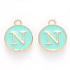 Golden Plated Alloy Enamel Charms LS-ENAM-S118-05N-1