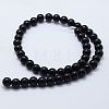 Natural Black Onyx Beads Strands G-P369-02-8mm-2
