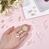 24Pcs 12 Styles Eco-Friendly Brass Watch Band Clasps KK-DR0001-65-3