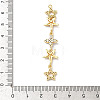 Brass Micro Pave Clear Cubic Zirconia Big Pendants KK-B176-02G-09-3