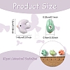 10Pcs Handmade Porcelain Ceramic Beads PORC-YW0001-79-2