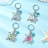 Tortoise Alloy & Acrylic Keychains KEYC-JKC01452-1