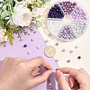 330Pcs 6 Colors Baking Paint Pearlized Glass Pearl Bead Strands HY-PA0001-05-3