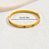 Stainless Steel Pave Rhinestones Hinged Bangles for Women OZ6577-4