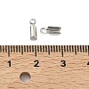 Tarnish Resistant 304 Stainless Steel Folding Crimp Ends X-STAS-R063-28-4