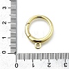 Brass Spring Gate Rings KK-K400-07G-3