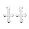 Brass Tiny Cross Charms KK-L205-09S-B-3