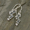 Flower Alloy Dangle Earrings FS-WGFD447-01-2
